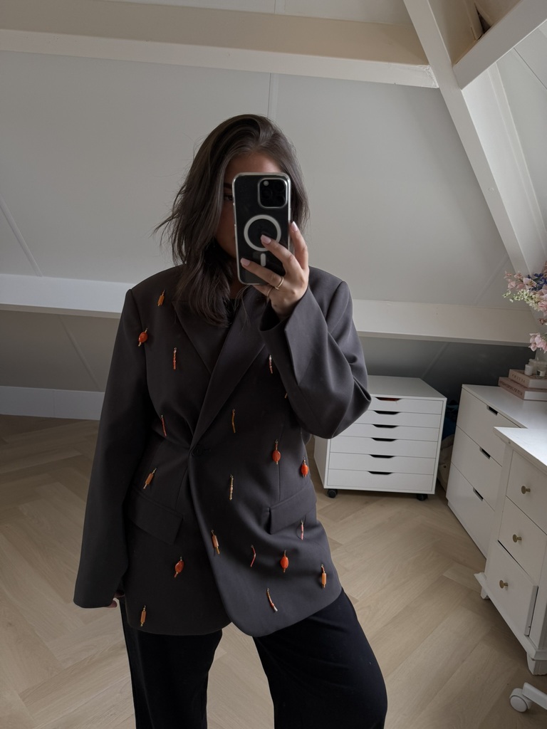 Unieke WK oranje blazer 4 - Afbeelding 3