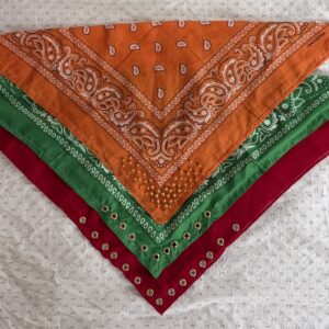 Set unieke bandana's drie kleuren